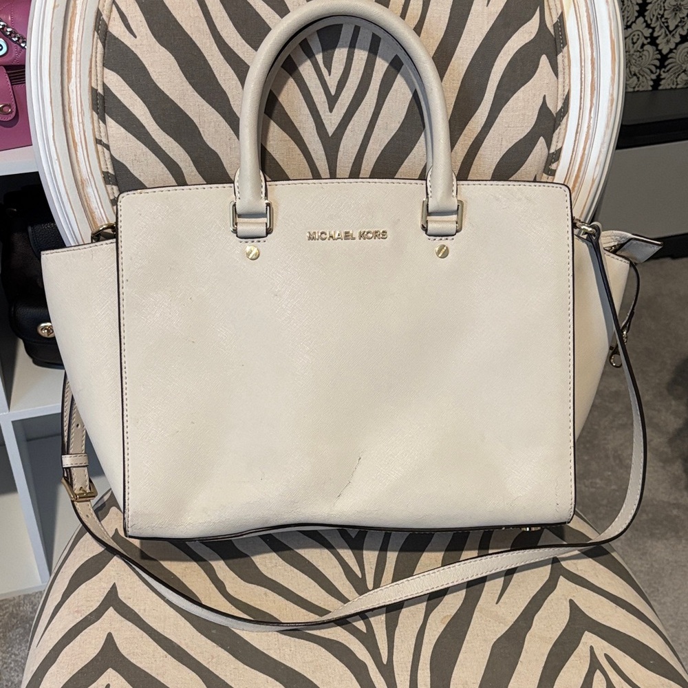 Michael Kors Ivory Satchel